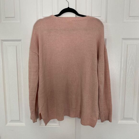 Chunky Christmas Bauble Light Pink Gold Silver Knit Sweater Holiday Time XL - Picture 6 of 6
